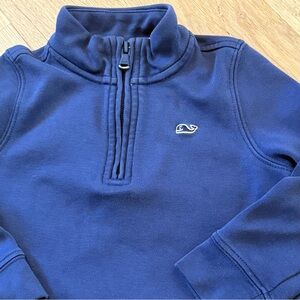 Vineyard Vines Kids Navy Quarter-Zip Sweatshirt